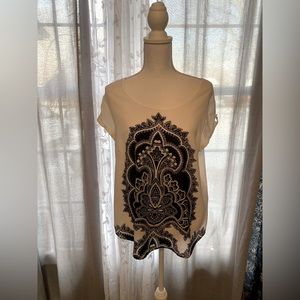 NY & CO blouse top size large